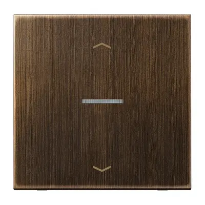 JUNG HOME dimmerknop 1-voudig met pijlsymbolen LS990 messing antiek (BT ME 17101 P AT)
