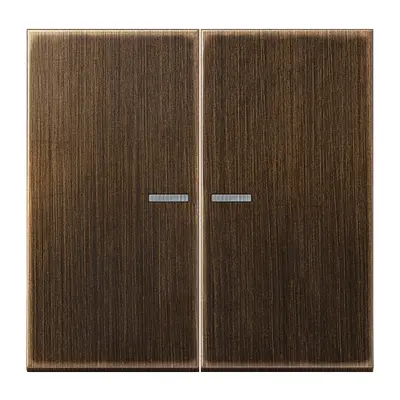 JUNG HOME dimmerknop 2-voudig LS990 messing antiek (BT ME 17102 AT)