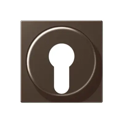 JUNG sleutel centraalplaat tbv jaloezie-sleutelschakelaar A-range mokka (A 528 PL MO)