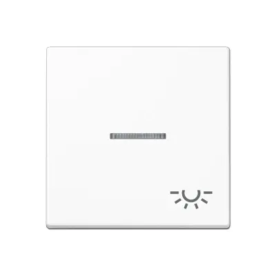 JUNG schakelwip met lichtsymbool en controlevenster A-range alpine wit (A 590 BFKO5 L WW)