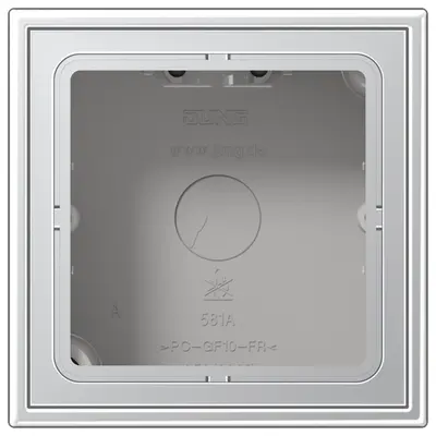 JUNG opbouwbak 1-voudig LS990 aluminium (AL 2581 A-L)