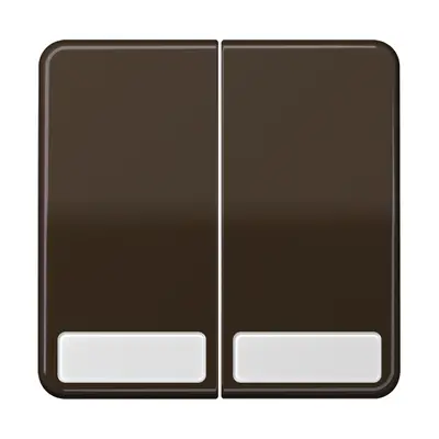 JUNG schakelwip 2-voudig met tekstvenster CD500 bruin (CD 595 NA BR)