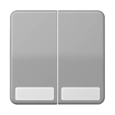 JUNG schakelwip 2-voudig met tekstvenster CD500 grijs (CD 595 NA GR)