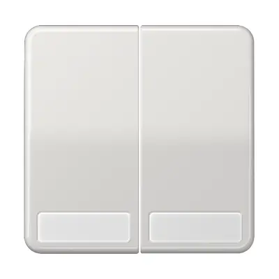 JUNG schakelwip 2-voudig met tekstvenster CD500 lichtgrijs (CD 595 NA LG)