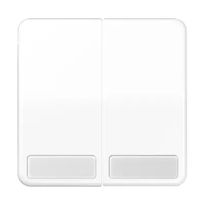 JUNG schakelwip 2-voudig met tekstvenster CD500 alpine wit (CD 595 NA WW)