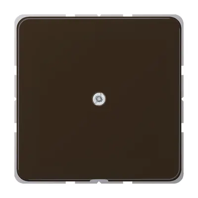 JUNG centraalplaat met snoerinvoer en draagring CD500 bruin (CD 590 A BR)
