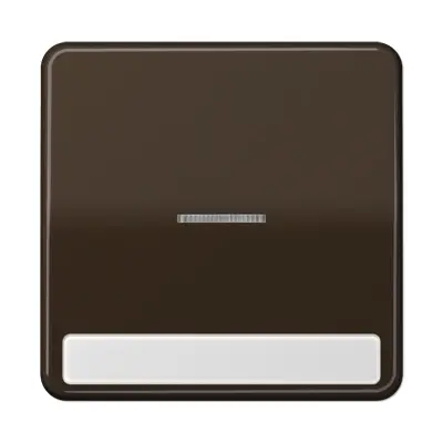 JUNG schakelwip met controlevenster en tekstvenster CD500 bruin (CD 590 NAKO5 BR)