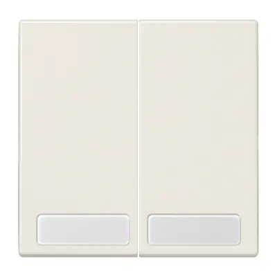 JUNG schakelwip 2-voudig met tekstvenster LS990 creme (LS 995 NA)