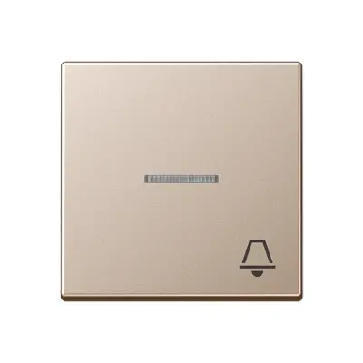 JUNG schakelwip met belsymbool controlevenster A-range champagne (A 590 KO5 K CH)