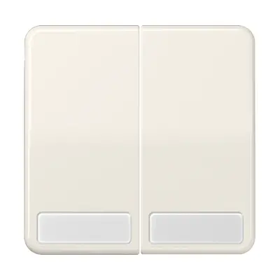 JUNG schakelwip 2-voudig met tekstvenster CD500 creme (CD 595 NA)