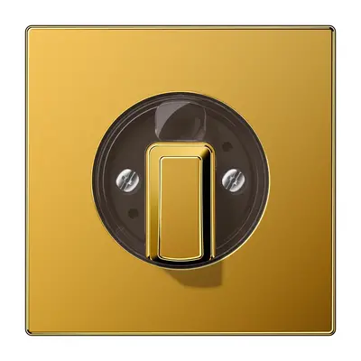 JUNG draaiknop tbv jaloezie of draaischakelaar LS990 goudkleurig (GO 1941)