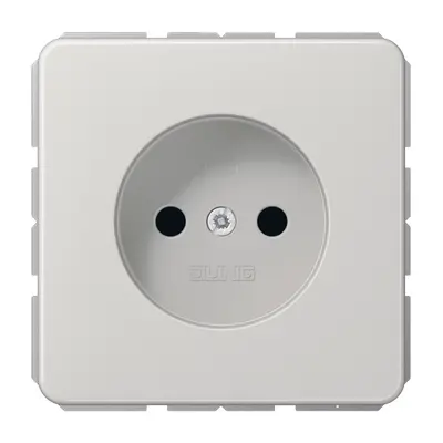 JUNG wandcontactdoos zonder randaarde CD500 lichtgrijs (CD 1510 N LG)