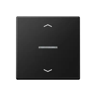 JUNG schakelwip met controlevenster en pijlsymbolen voor HOME draadloze schakelaar A-range grafietzwart mat (A 101 KO5P BF SWM)