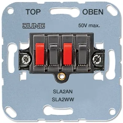 JUNG luidsprekeraansluitdoos stereo antraciet (SLA 2 AN)