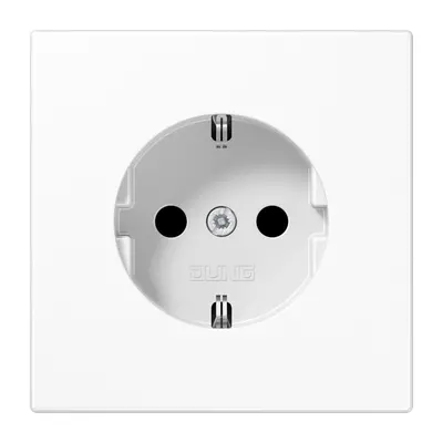 JUNG wandcontactdoos randaarde Safety+ met klauwbevestiging LS990 alpine wit (LS 1520 KI WW)