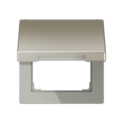 JUNG klapdeksel voor wandcontactdoos en centraaldelen van 50 x 50 mm LS990 edelstaal (ES 2990 KL)