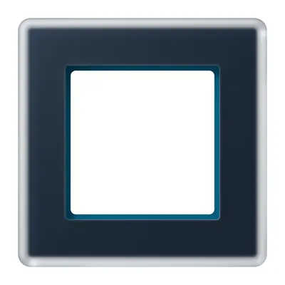 JUNG afdekraam 1-voudig A Viva nachtblauw glas (AV 581 GLM NB)