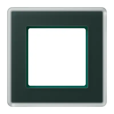 JUNG afdekraam 1-voudig A Viva smaragdgroen glas (AV 581 GLM SG)