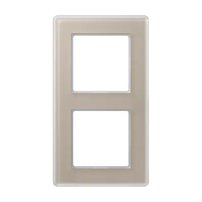 JUNG afdekraam 2-voudig A Viva champagne glas (AV 582 GLM CH)