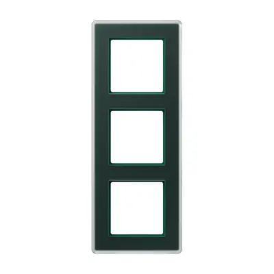 JUNG afdekraam 3-voudig A Viva smaragdgroen glas (AV 583 GLM SG)