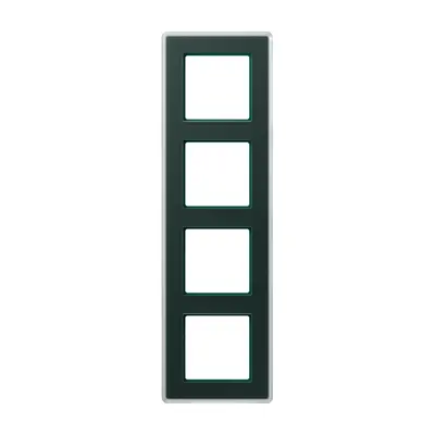 JUNG afdekraam 4-voudig A Viva smaragdgroen glas (AV 584 GLM SG)