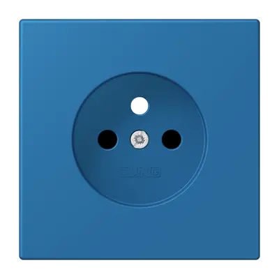 JUNG centraalplaat wandcontactdoos penaarde Safety+ bleu ceruleen 31 211 (LC 1521 FKI PL-1 211)
