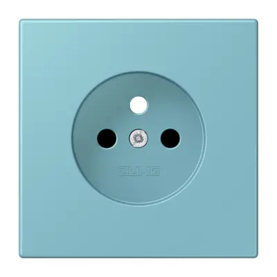 JUNG centraalplaat wandcontactdoos penaarde Safety+ ceruleen moyen 213 (LC 1521 FKI PL-1 213)