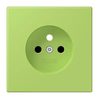 JUNG centraalplaat wandcontactdoos penaarde Safety+ vert clair 221 (LC 1521 FKI PL-1 221)