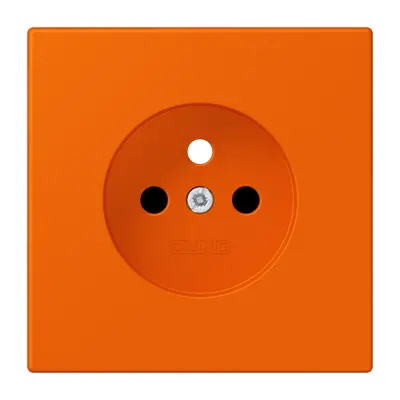 JUNG centraalplaat wandcontactdoos penaarde Safety+ orange 224 (LC 1521 FKI PL-1 224)