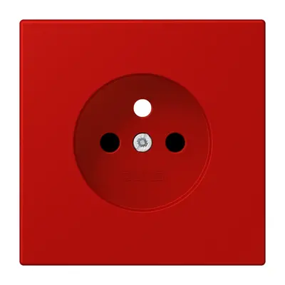 JUNG centraalplaat wandcontactdoos penaarde Safety+ rouge vermillon 31 227 (LC 1521 FKI PL-1 227)
