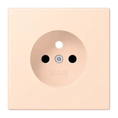 JUNG centraalplaat wandcontactdoos penaarde Safety+ rose pale 228 (LC 1521 FKI PL-1 228)