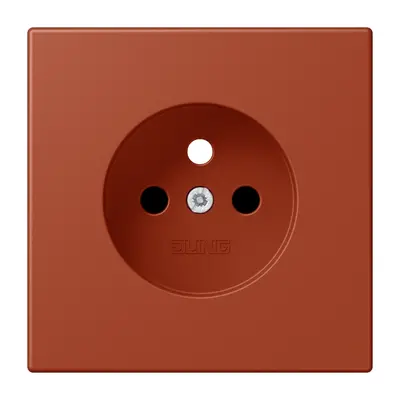 JUNG centraalplaat wandcontactdoos penaarde Safety+ l'ocre rouge 232 (LC 1521 FKI PL-1 232)
