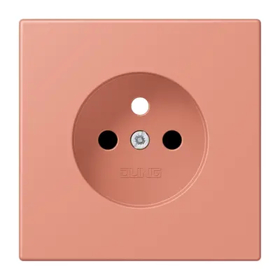 JUNG centraalplaat wandcontactdoos penaarde Safety+ l'ocre rouge moyen 233 (LC 1521 FKI PL-1 233)