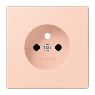 JUNG centraalplaat wandcontactdoos penaarde Safety+ l'ocre rouge clair 234 (LC 1521 FKI PL-1 234)