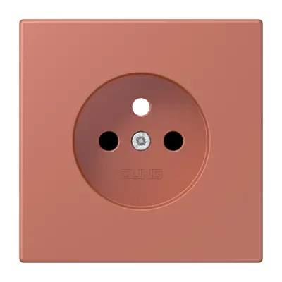 JUNG centraalplaat wandcontactdoos penaarde Safety+ terre sienne brique 236 (LC 1521 FKI PL-1 236)