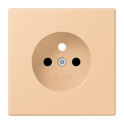 JUNG centraalplaat wandcontactdoos penaarde Safety+ terre sienne claire 31 237 (LC 1521 FKI PL-1 237)