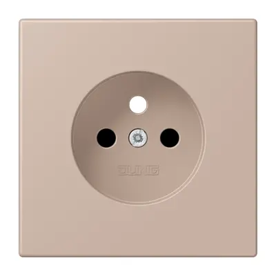 JUNG centraalplaat wandcontactdoos penaarde Safety+ ombre brulee claire 240 (LC 1521 FKI PL-1 240)