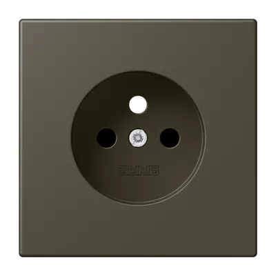 JUNG centraalplaat wandcontactdoos penaarde Safety+ ombre naturelle 31 241 (LC 1521 FKI PL-1 241)