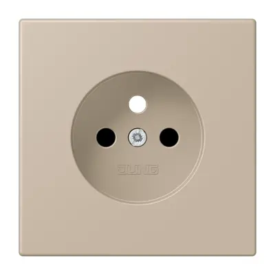 JUNG centraalplaat wandcontactdoos penaarde Safety+ ombre naturelle claire 243 (LC 1521 FKI PL-1 243)