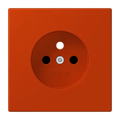 JUNG centraalplaat wandcontactdoos penaarde Safety+ rouge vermillon 59 244 (LC 1521 FKI PL-1 244)