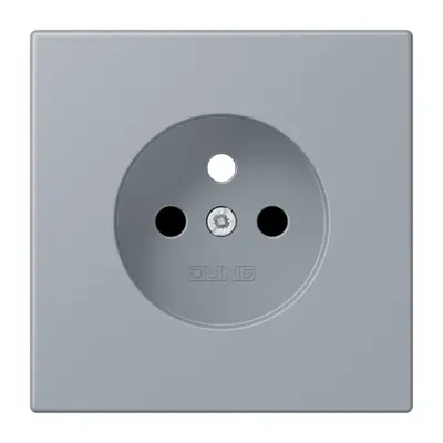 JUNG centraalplaat wandcontactdoos penaarde Safety+ gris clair 59 257 (LC 1521 FKI PL-1 257)