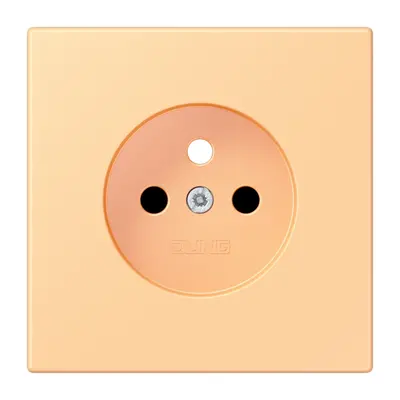 JUNG centraalplaat wandcontactdoos penaarde Safety+ terre sienne clair 59 258 (LC 1521 FKI PL-1 258)
