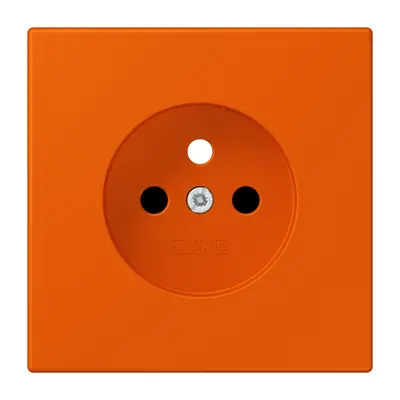 JUNG centraalplaat wandcontactdoos penaarde Safety+ orange vif 260 (LC 1521 FKI PL-1 260)
