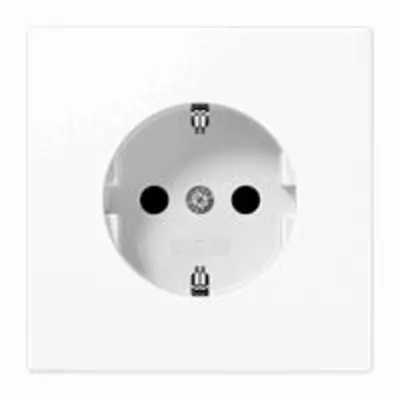 JUNG wandcontactdoos randaarde met klauwbevestiging LS990 alpine wit (LS 1520 WW)