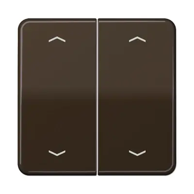 JUNG schakelwip 2-voudig met pijlsymbolen CD500 bruin (CD 595 MP BR)