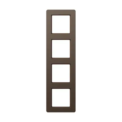 JUNG afdekraam 4-voudig A Flow mokka (AF 584 BF MO)