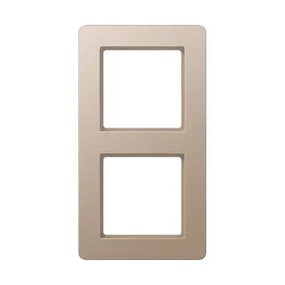 JUNG afdekraam 2-voudig A Flow champagne (AF 582 BF CH)