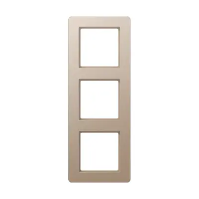 JUNG afdekraam 3-voudig A Flow champagne (AF 583 BF CH)