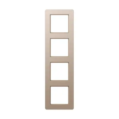 JUNG afdekraam 4-voudig A Flow champagne (AF 584 BF CH)