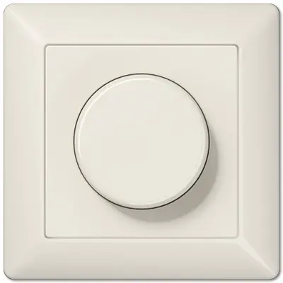 JUNG LED draaidimmer compleet voor enkele montage 3 - 40 Watt AS500 creme (AS 5544.03 V)